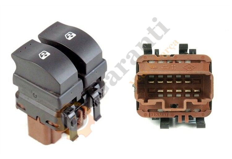 CAM DÜĞMESİ SOL ÖN MEGANE II LAGUNA II DYNAMİC (KAHVERENGİ SOKET)