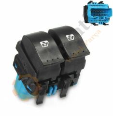 CAM AÇMA DÜĞMESİ SOL ÖN ÇİFTLİ MAVİ MEGANE II SCENİC